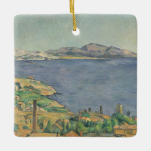 Paul Cezanne The Gulf of Marseilles Seen from L' Ceramic Ornament