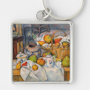 Paul Cezanne - The Kitchen Table Keychain