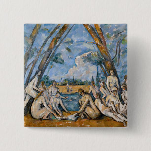 Paul Cezanne - The Large Bathers 2 Inch Square Button