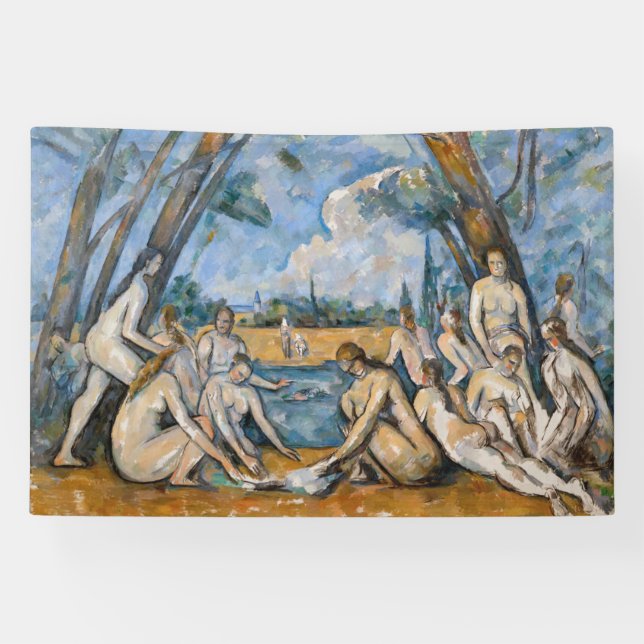 Paul Cezanne - The Large Bathers Banner (Horizontal)
