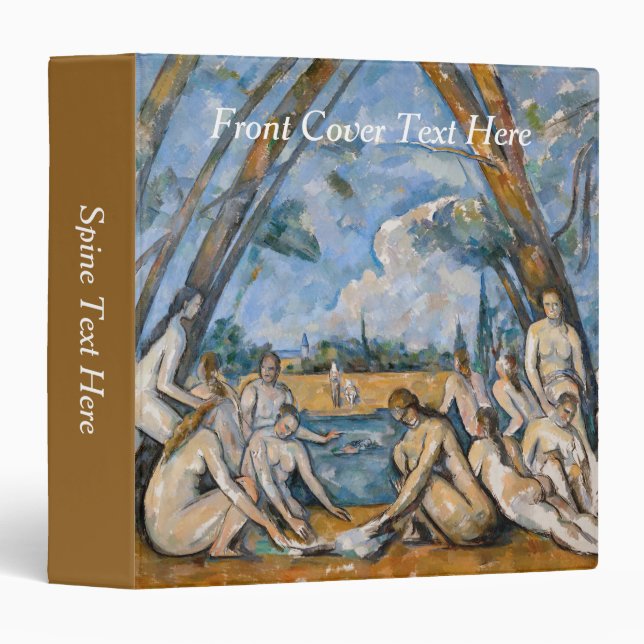 Paul Cezanne - The Large Bathers Binder (Front/Spine)
