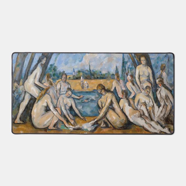 Paul Cezanne - The Large Bathers Desk Mat (Front)