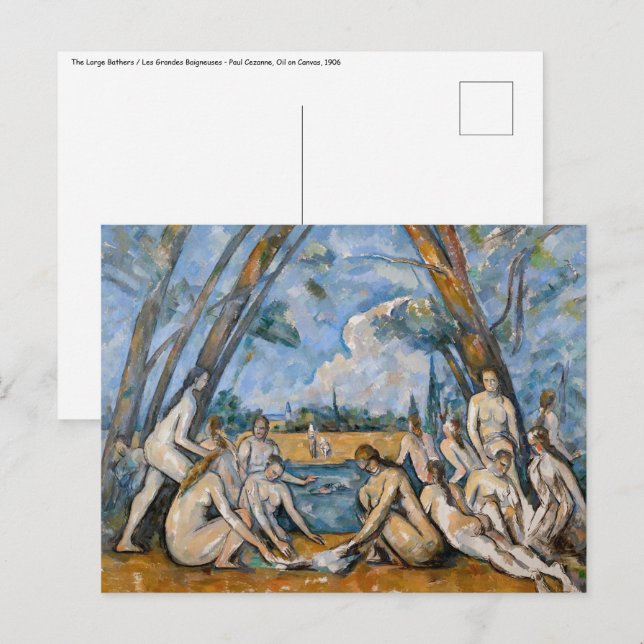 Paul Cezanne - The Large Bathers Postcard (Front/Back)