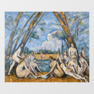 Paul Cezanne - The Large Bathers Window Cling
