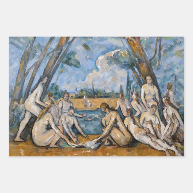 Paul Cezanne - The Large Bathers Wrapping Paper Sheet (Front)