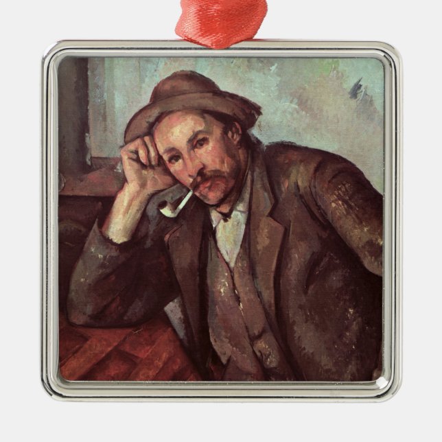 Paul Cezanne | The Smoker, 1891-92 Metal Ornament (Front)