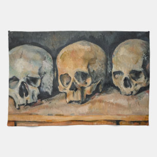 Paul Cezanne - The Three Skull Kitchen Towel