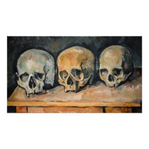 Paul Cezanne - The Three Skull  Photo Print