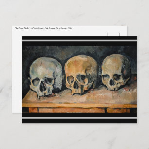 Paul Cezanne - The Three Skull Postcard