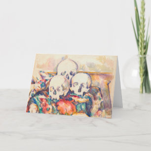 Paul Cezanne - The Three Skull Watercolor Card
