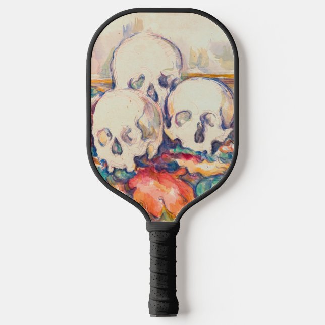 Paul Cezanne - The Three Skull Watercolor Pickleball Paddle (Front)