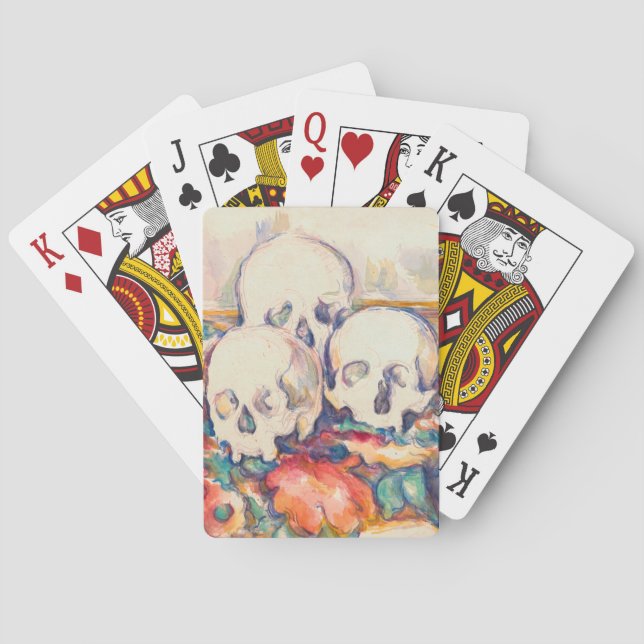 Paul Cezanne - The Three Skull Watercolor Playing Cards (Back)