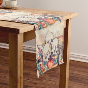 Paul Cezanne - The Three Skull Watercolor Short Table Runner