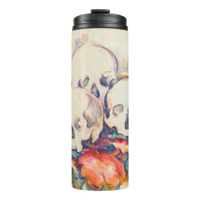 Paul Cezanne - The Three Skull Watercolor Thermal Tumbler (Front)