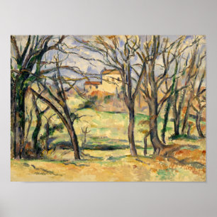 Paul Cezanne   Trees and Houses Near the Jas de Bo Poster