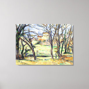Paul Cezanne Trees Houses Near the Jas de Bouffan Canvas Print