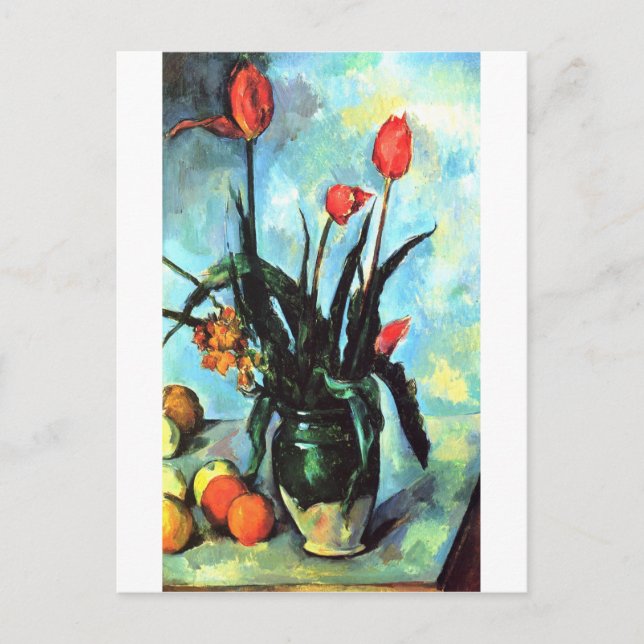 Paul Cezanne - Vase of Tulips Postcard (Front)