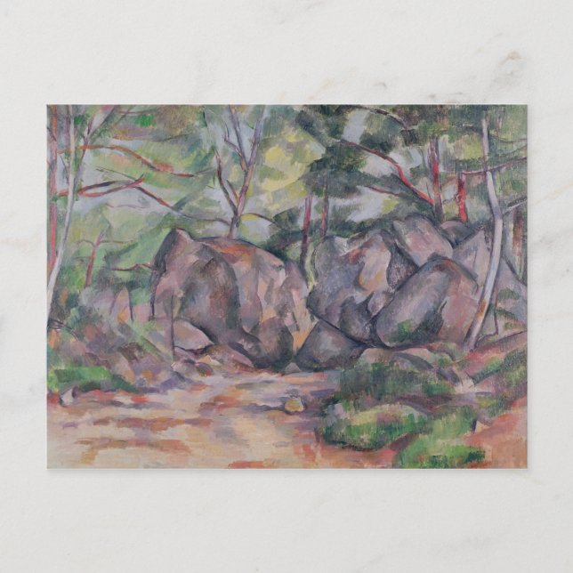 Paul Cezanne | Woodland with Boulders, 1893 Postcard (Front)