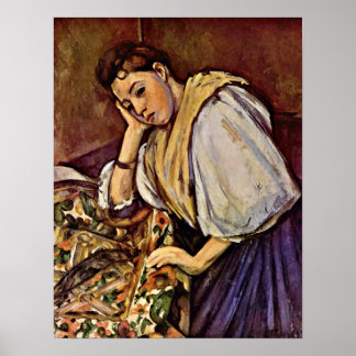 Paul Cezanne - Young Italian girl Poster