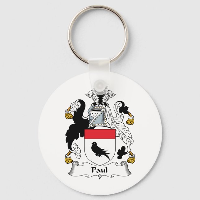 Paul Family Crest Keychain (Front)