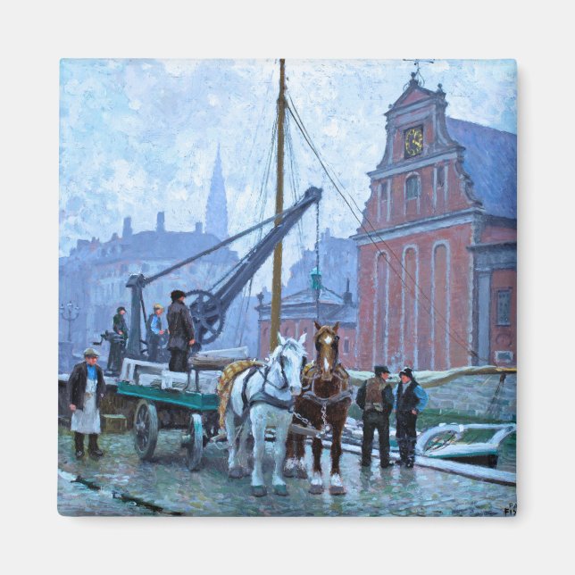 Paul Fischer The Holmen Church Copenhagen Magnet (Front)