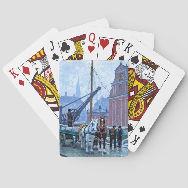 Paul Fischer The Holmen Church Copenhagen Playing Cards (Back)