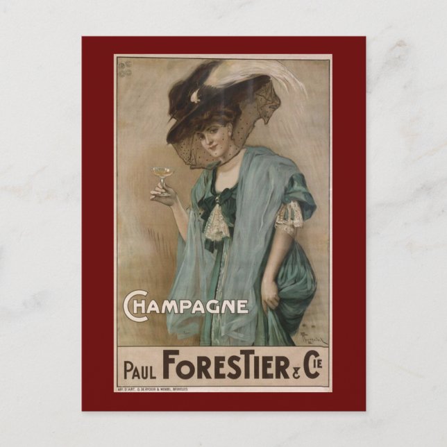 Paul Forestier Champagne  Add Postcard (Front)