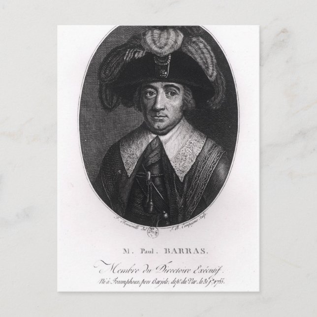 Paul Francois Jean Nicolas  Vicomte de Barras Postcard (Front)