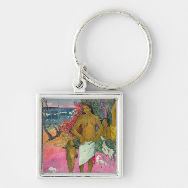 Paul Gauguin | A Walk by the Sea, 1902 Keychain (Front)