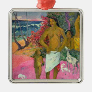 Paul Gauguin   A Walk by the Sea, 1902 Metal Ornament