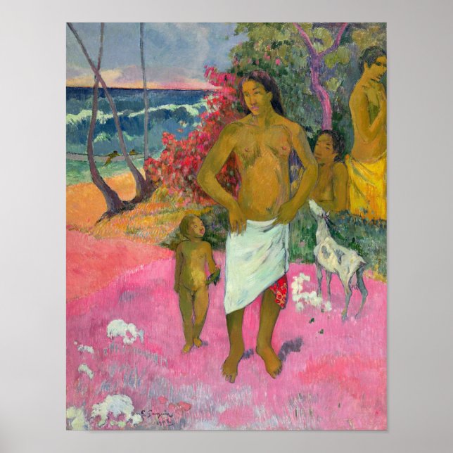 Paul Gauguin | A Walk by the Sea, 1902 Poster (Front)