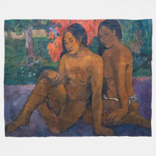 Paul Gauguin - And the Gold of Their Bodies Fleece Blanket