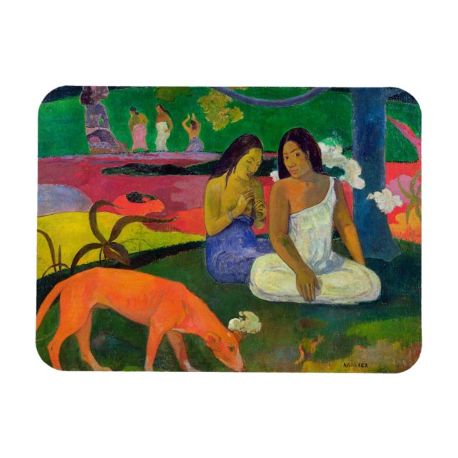 Paul Gauguin | Arearea (The Red Dog), 1892 Magnet (Horizontal)