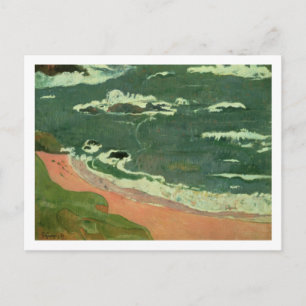 Paul Gauguin Beach at Le Pouldu, 1889 Postcard