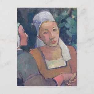 Paul Gauguin   Breton Peasants, 1894 (oil on canva Postcard