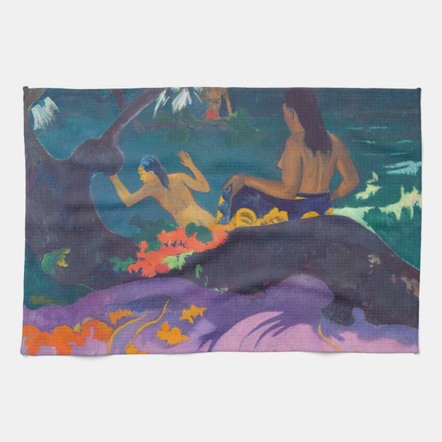 Paul Gauguin - By the Sea / Fatata te Miti Kitchen Towel (Horizontal)