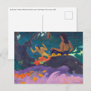 Paul Gauguin - By the Sea / Fatata te Miti Postcard