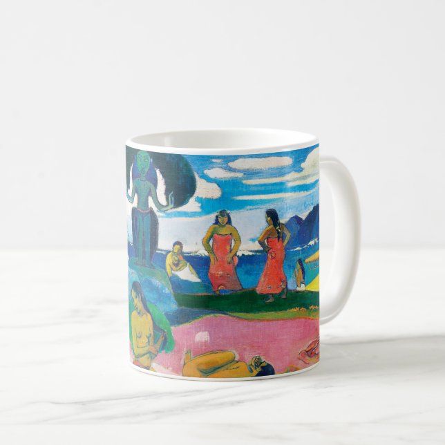 Paul Gauguin Day of the God (Mahana no atua) Art Coffee Mug (Front Right)