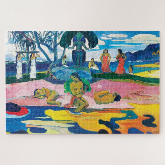 Paul Gauguin Day of the God (Mahana no atua) Art Jigsaw Puzzle (Horizontal)