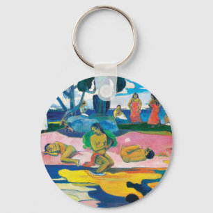Paul Gauguin Day of the God (Mahana no atua) Art Keychain