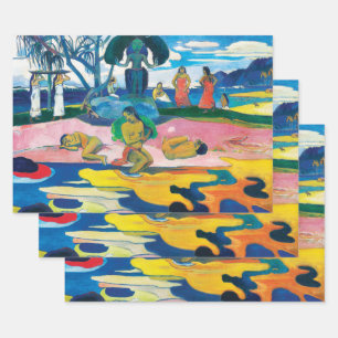 Paul Gauguin Day of the God (Mahana no atua) Art Wrapping Paper Sheet
