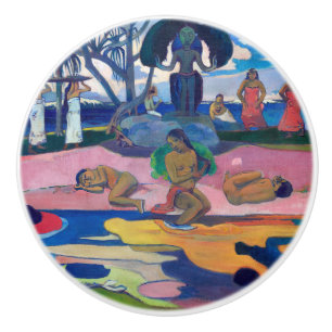 Paul Gauguin - Day of the God / Mahana no atua Ceramic Knob