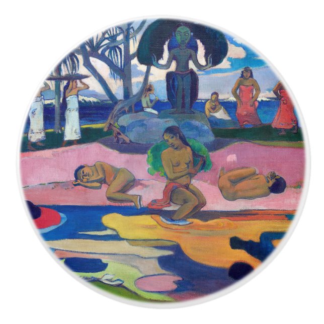 Paul Gauguin - Day of the God / Mahana no atua Ceramic Knob (Front)