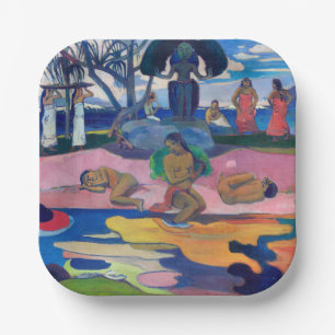 Paul Gauguin - Day of the God / Mahana no atua Paper Plate