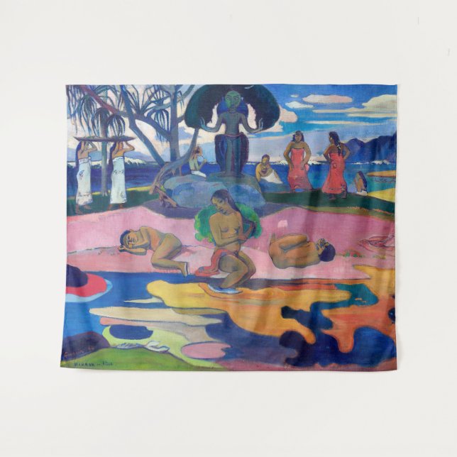 Paul Gauguin - Day of the God / Mahana no atua Tapestry (Front (Horizontal))