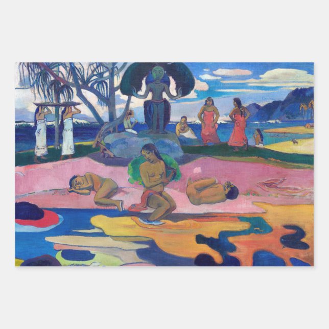 Paul Gauguin - Day of the God / Mahana no atua Wrapping Paper Sheet (Front)