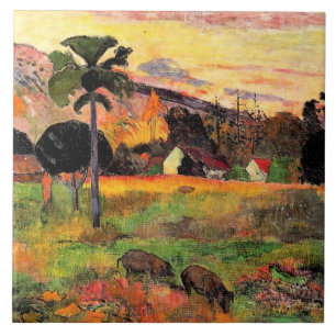 Paul Gauguin famous painting, Come Here Tile