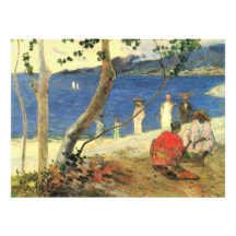Paul Gauguin Fruit carriers at Turin Cove, or Seas