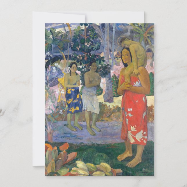 Paul Gauguin - Hail Mary / Ia Orana Maria Invitation (Front)