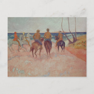 Paul Gauguin Horseman on the Beach 1902 Postcard